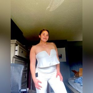 Bought this jumpsuit for my bridal shower and went with a dress instead.